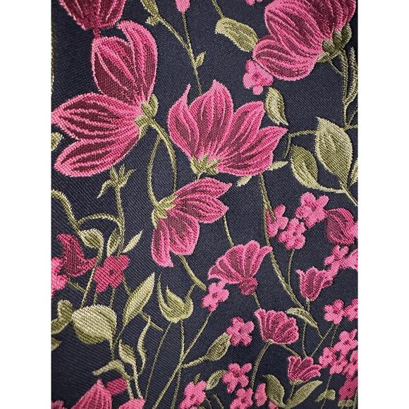 EUC ANTHRO En Saison Lilija Straight Jacquard Trousers Floral Zip Ankle Sz Small - Picture 5 of 8